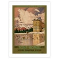 thumbnail image 1 of Font-Romeu - South of France - Chemins de Fer du Midi Railway - Vintage Travel Poster by Tony George Roux c.1923 - Bamboo Fine Art 290gsm Paper Print (Unframed) 18x24in, 1 of 4