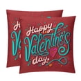 thumbnail image 1 of Font Velvet Throw Pillows Set of 2 - Decorative Pillows with Unique Patterns for Sofa Couch Bed - Pillow Covers - Available in 16x16, 18x18, 20x20 Inches for Home Décor and Gifts, 1 of 6