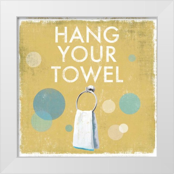 Fontaine, Drako 12x12 White Modern Wood Framed Museum Art Print Titled - Hang your Towel
