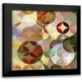 thumbnail image 1 of Fontaine, Drako 20x20 Black Modern Framed Museum Art Print Titled - Asymmetrical Slices I, 1 of 5