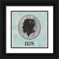 thumbnail image 1 of Fontaine, Drako 26x26 Black Ornate Wood Framed with Double Matting Museum Art Print Titled - His Cameo, 1 of 4