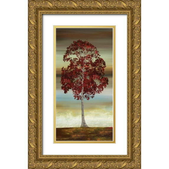 Fontaine, Drako 9x14 Gold Ornate Wood Framed with Double Matting Museum Art Print Titled - Swept Away II
