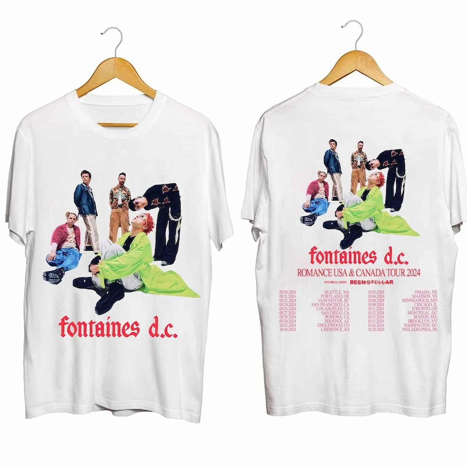 Fontaines DC 2024 Tour Shirt, Fontaines DC Band Fan Shirt, Fontaines DC