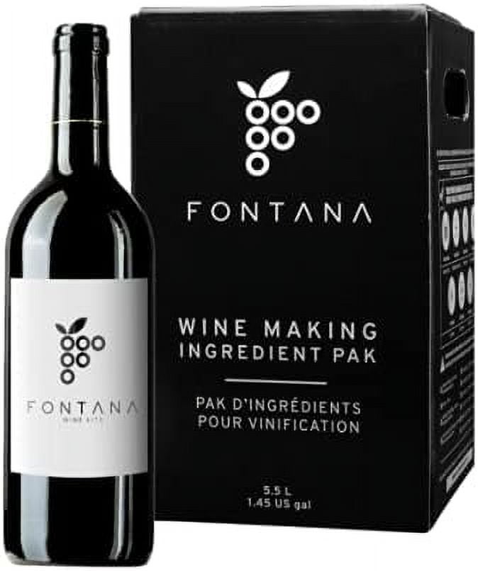 Fontana Italian Sangiovese Wine Kit Wine Making Ingredient Kit 6 Gallon Wine Kit Premium