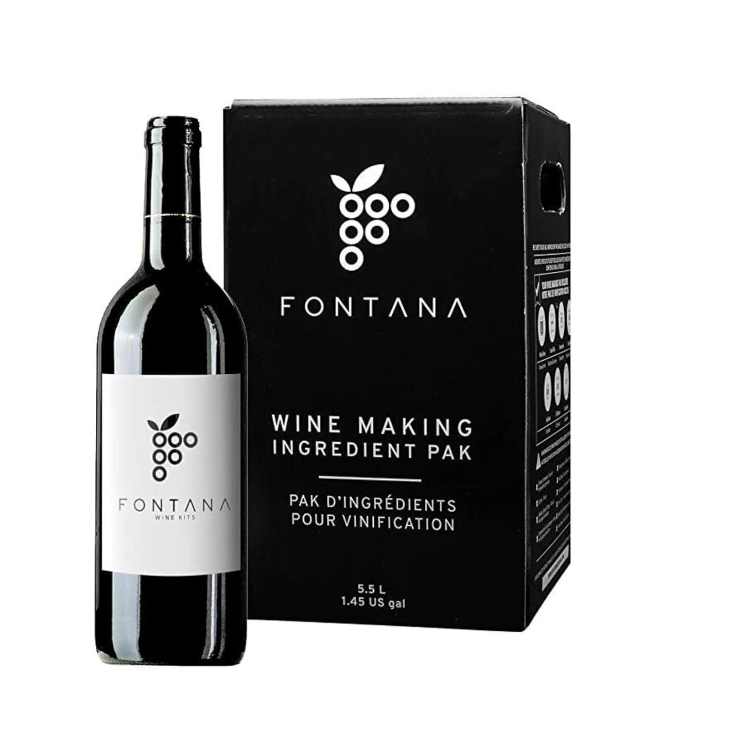 Fontana Merlot Wine Kit Wine Making Ingredient Kit 6 Gallon Wine
