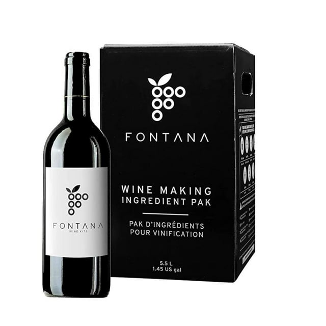 Fontana Merlot Wine Kit Wine Making Ingredient Kit 6 Gallon Wine