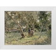 thumbnail image 1 of Fontana, Roberto 14x11 White Modern Wood Framed Museum Art Print Titled - In The Orchard, 1 of 4