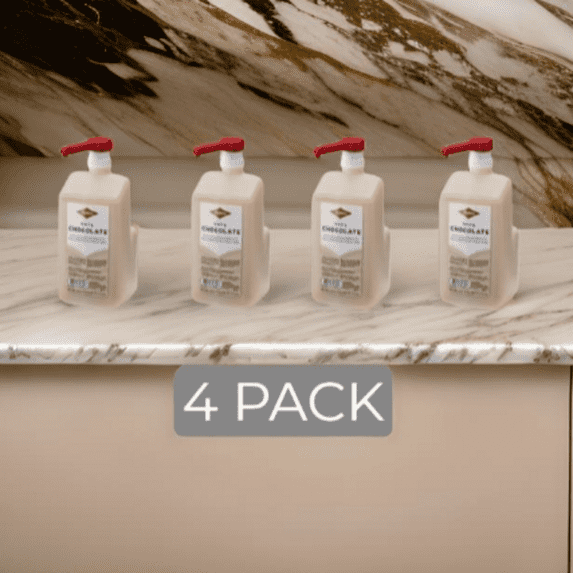 Fontana White Chocolate Mocha Sauce with Pump, 63 fl oz - 4 PACK