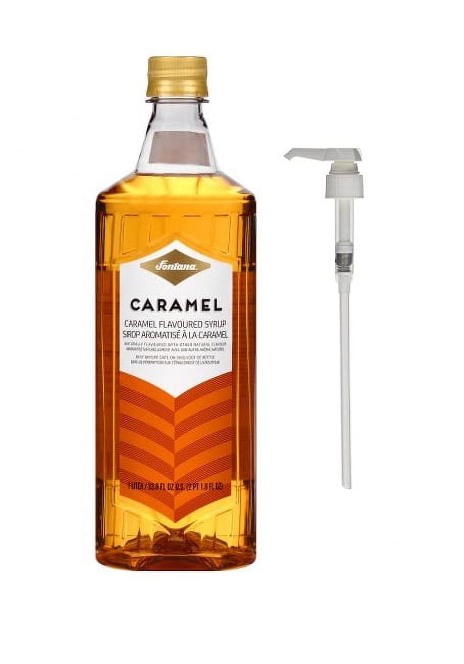Fontana for Starbucks Authentic Caramel Syrup W/ Pump 1 Liter