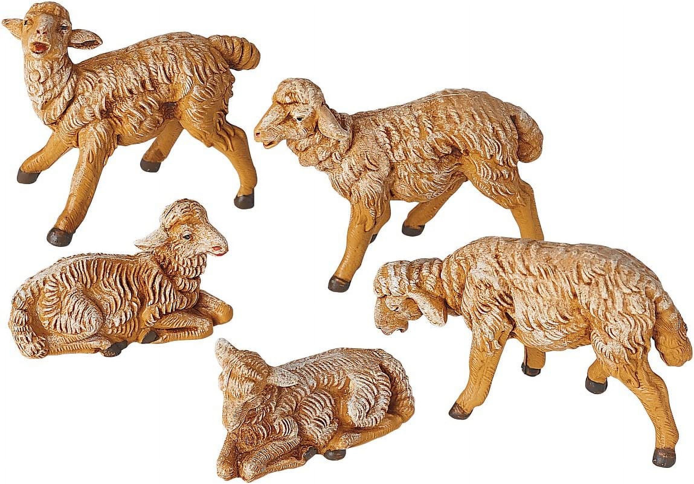 Fontanini by Roman Inc., White Sheep, 5" Animals Collection, Nativity