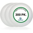thumbnail image 1 of Fonteme Everyday Disposable - 6 Inch 300 Pack - Uncoated White Round Paper Plates Microwavable - Home and Office Use, 1 of 3
