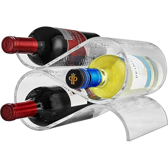 Fonteme Premium Wine Rack for 3 Bottles | Wine Holder for Kitchen Countertop | Stylish, Compact, and Durable Wine Bottle Holder to Showcase Your Wine Collection | Ideal for Home and Small Gatherings