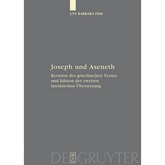 Fontes Et Subsidia Ad Bibliam Pertinente Joseph und Aseneth, Book 5, (Hardcover)