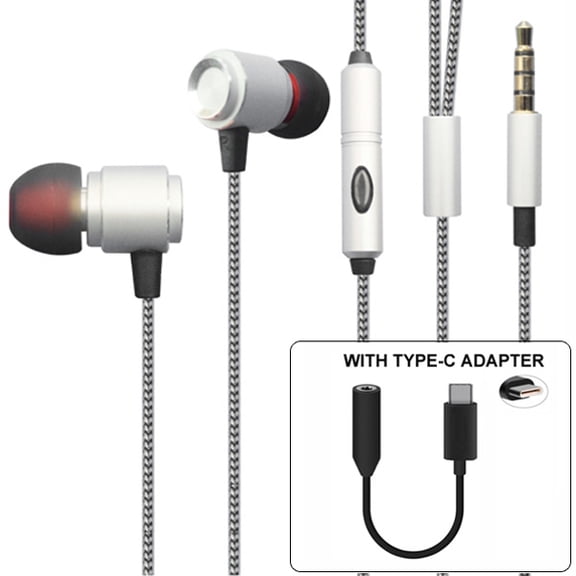 Fonus In-Ear Headphones, Silver, S49-RZRDVY