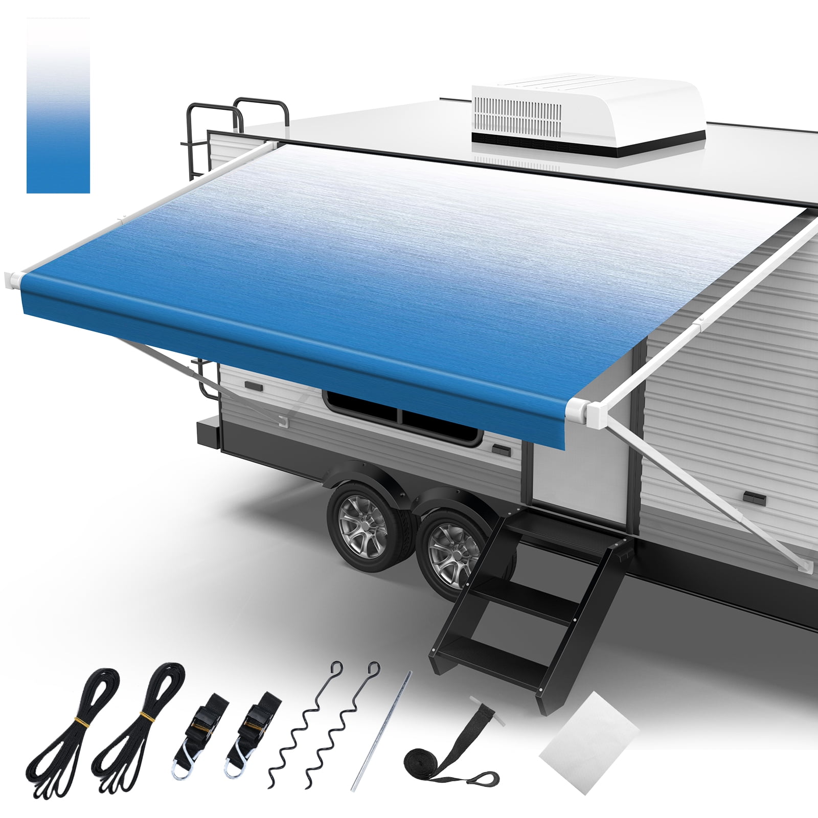 Fonzier 18oz RV Awning Fabric Replacement 14'(Fabric 13'2") Premium