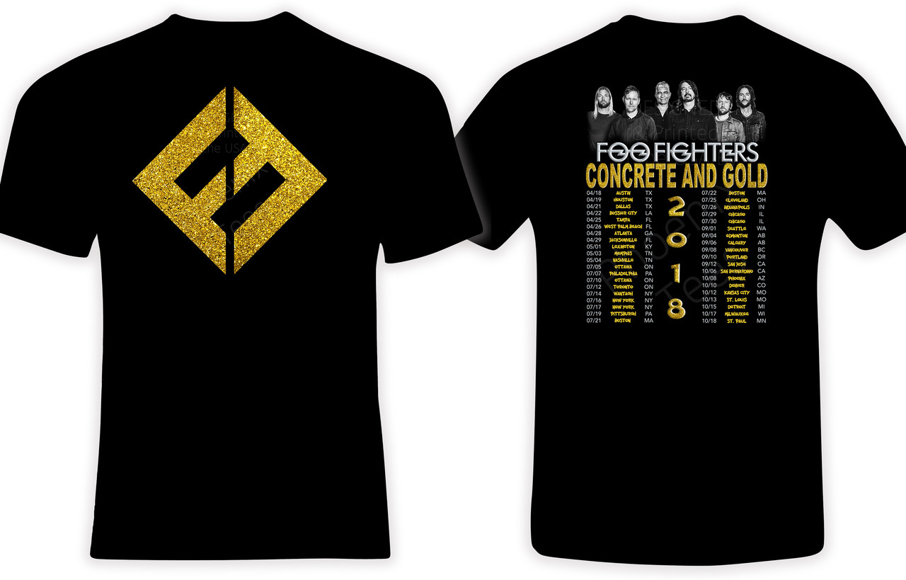 Foo Fighters 2018 Concrete and Gold Concert Tour t shirt, TShirt