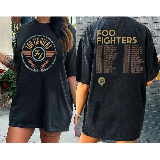 Foo Fighters 2024 Tour Shirt, Everything Or Nothing At Shirt, Foo