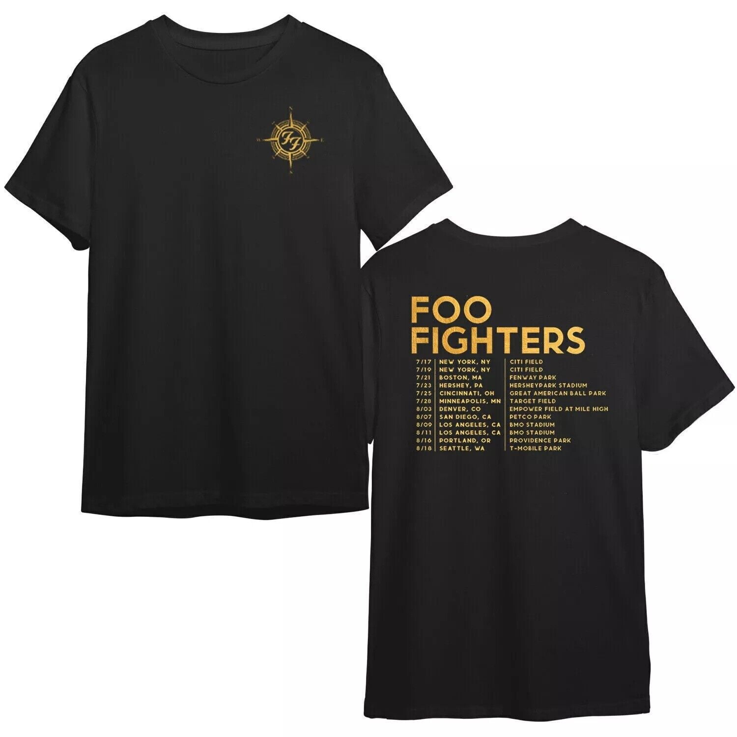 Foo Fighters 2024 US Everything or Nothing At All Tour T-ShirtChristmas