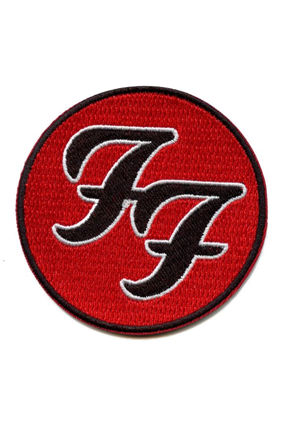 Foo Fighters Band Patch Red FF Logo Embroidered Iron On