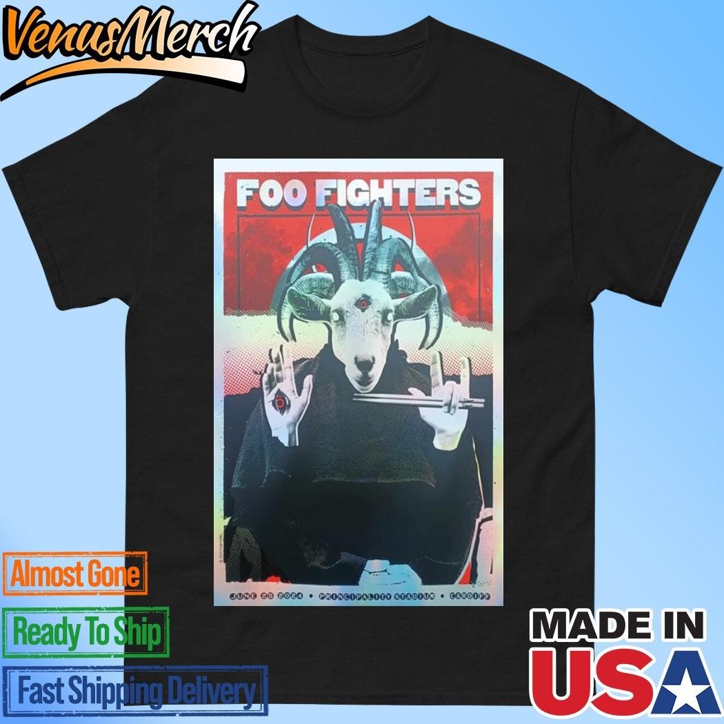 Foo Fighters June 25 2024 Principality Stadium Cardiff Uk Poster Shirt
