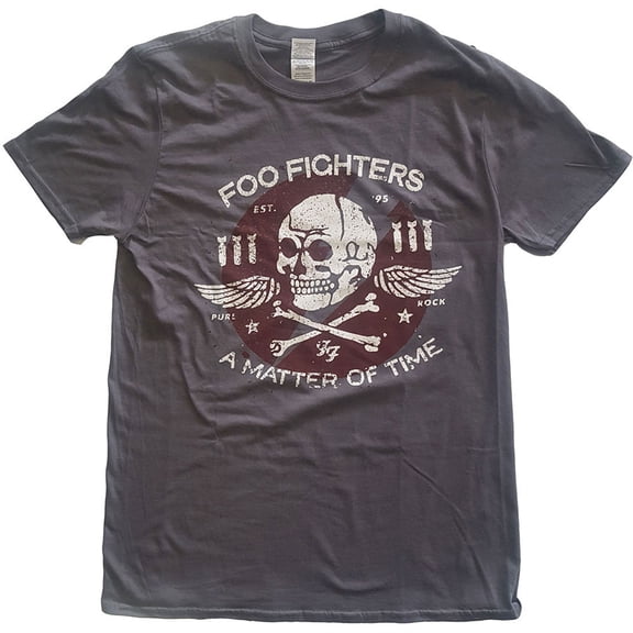 Men's Foo Fighters Matter of Time Slim Fit T-shirt XX-Large Grey