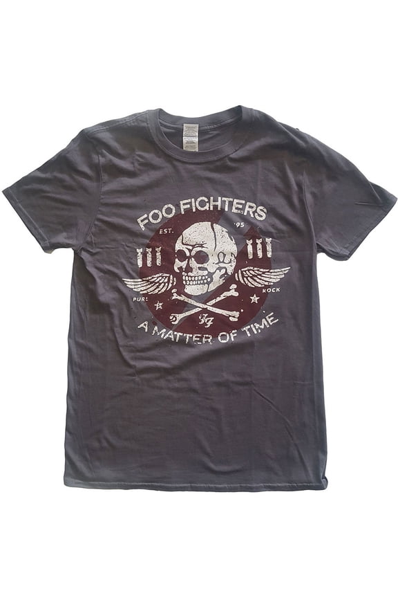 Men's Foo Fighters Matter of Time Slim Fit T-shirt XX-Large Grey