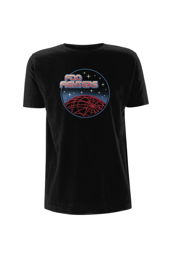 Foo Fighters T Shirt Vector Space Band Logo new Official Mens Black
