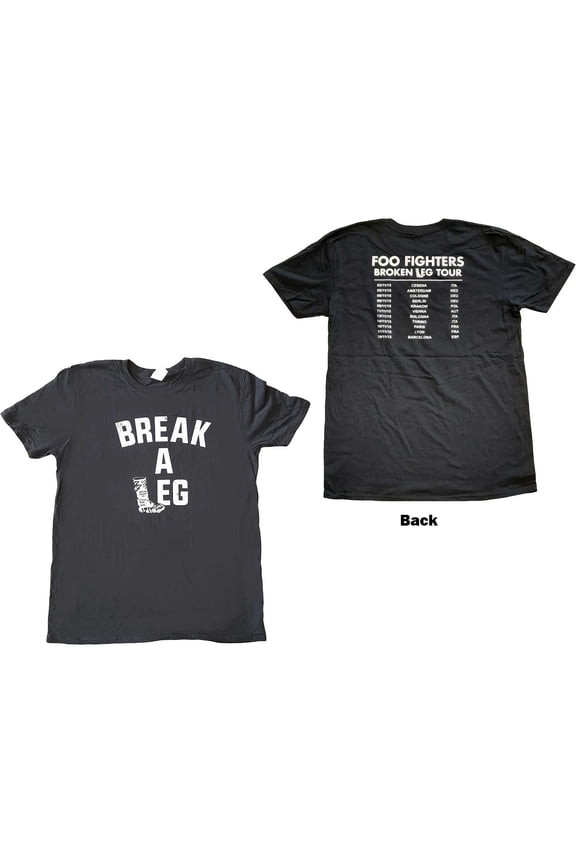 Foo Fighters Unisex T-Shirt Back Print (Back Print & Ex-Tour) (Large)
