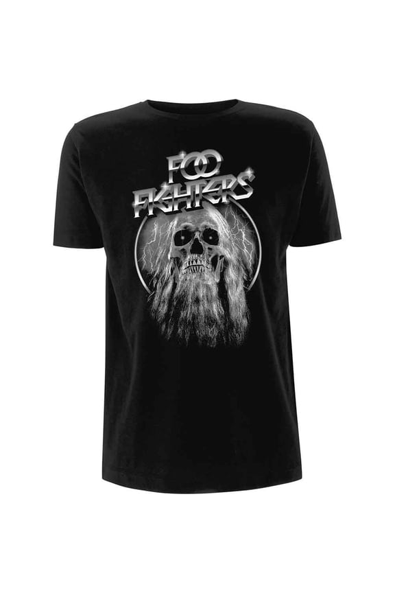 Foo Fighters Unisex T-Shirt Bearded Skull (X-Large)