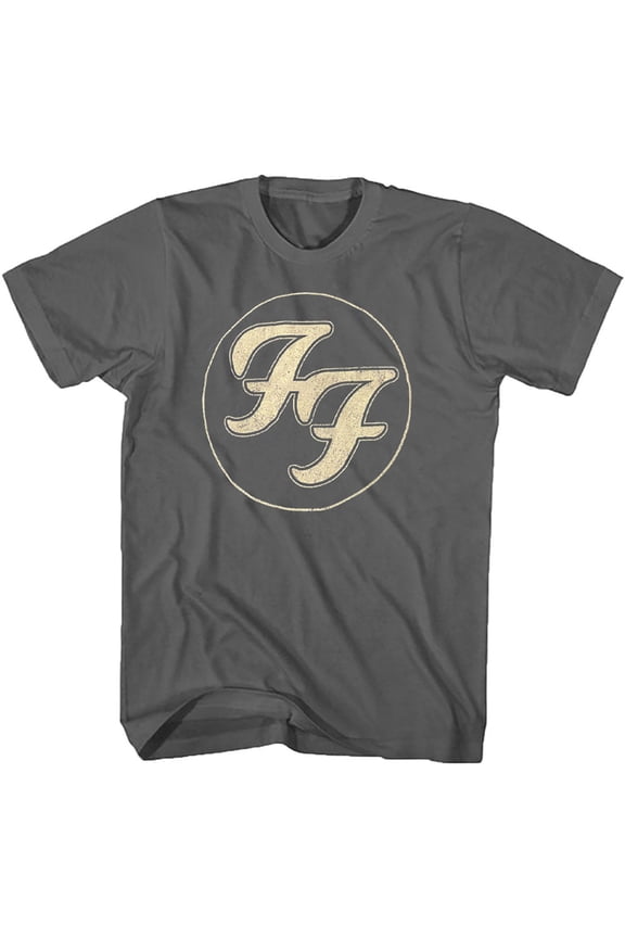 Foo Fighters Unisex T-Shirt Gold FF Logo (Large)