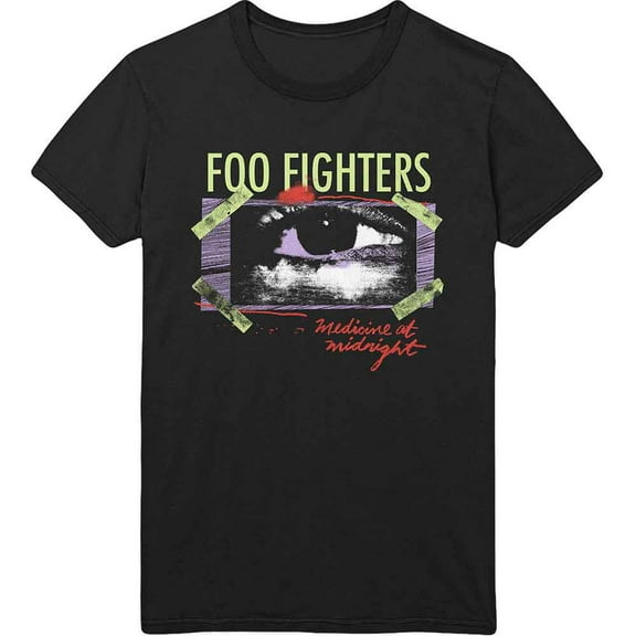 Foo Fighters Unisex T-Shirt Medicine At Midnight Taped (Medium)