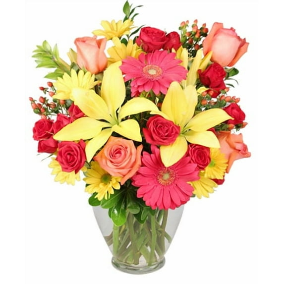 Foo-te's Flowers - Bring on the Happy Vase of Flowers - Deluxe
