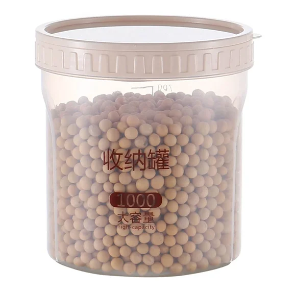Food Airtight Jar Plastic 1000Ml Multifunctional Food Canister With Spoon Us