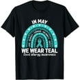 thumbnail image 1 of Food Allergy Awareness Month I Wear Teal Ribbon Support T-Shirt, 1 of 4