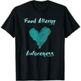 thumbnail image 1 of Food Allergy Awareness Shirt mens t shirt，black，women，funny，misfits，men，journey，t-shirt, 1 of 4
