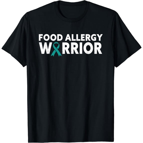 Food Allergy warrior - Awareness month teal ribbon T-Shirt