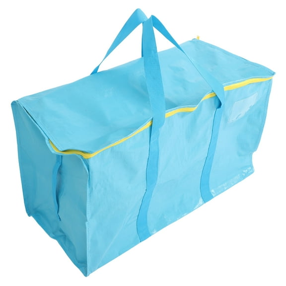 OUNONA Heavy Duty Moving Bags with Reinforced Handles for Hay Storage and Rabbit Supplies Sky-blue 1Set