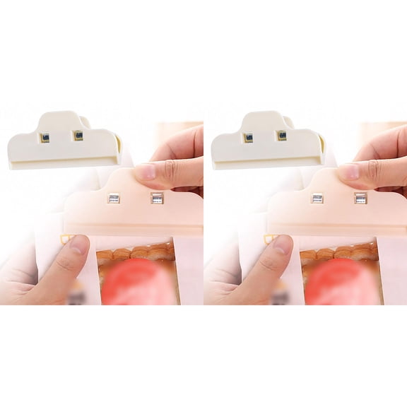 Food Bag Sealing Clips Reusable Cloud-Shaped Snack Bag Clips Kitchen Gadgets Airtight Sealing Kitchen Organizers for Chips Cereals & Dry Goods Parties Picnics 2PCS