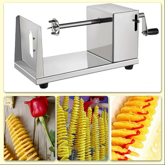 Food Blender,Hand Rotating Potato Tower Machine Manual Potato Potato Chip Machine Potato Machine Potato Tower Machine