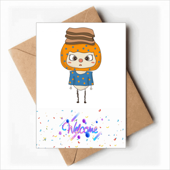 Food Bread Breakfast Brown Soft Full UU Welcome Back Greeting Cards Envelopes Blank