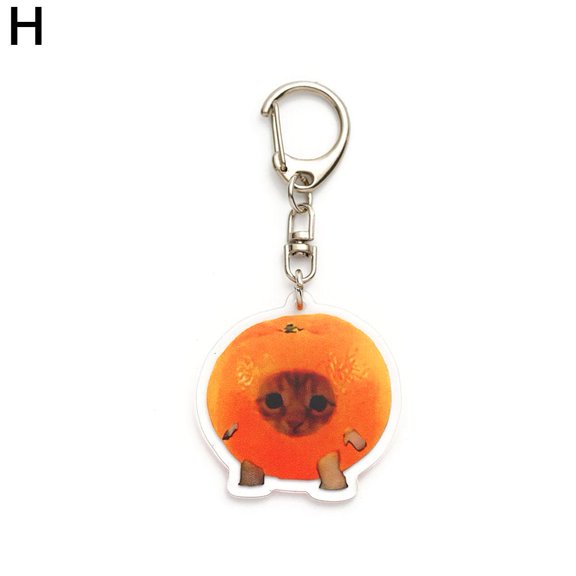 Food Cat Cat Head Keychain Fun Gift For Student Keyring UK