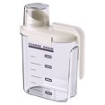 thumbnail image 1 of Food & Cereal Storage Container, Ongmies Plastic Kitchen Organizer Bin, 1.5L Airtight Plastic Kitchen Organizer with Pouring Spout, Measuring Cup Lid, Ideal for Rice, Sugar, and Pet Food, 1 of 9