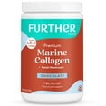 thumbnail interactive-video image 1 of Further Food Chocolate Marine Collagen Peptides Powder, Wild Caught, Sustainable, Type 1, 2 & 3 Collagen, Gut + Joint Support, Hair, Skin, Nails, Sugar-Free 7.41 oz, 1 of 10