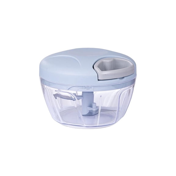 Food Chopper,Garlic Chopper with Container,Vegetable Kitchen Cutter,Pull String Hand Manual Food Processor Sharp Blades Mincer Shredder for Cutting Onions Chili Ginger Seasoning