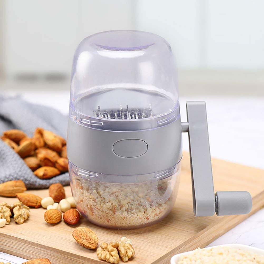 Gray ABS and Stainless Steel Manual Nut Chopper