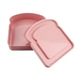 thumbnail image 1 of Food Container Sandwich Containers for Lunch Boxes, Reusable Sandwich Box Container, Sandwich Holder Bread Container for Adults, BPA Free, Microwave & Dishwasher Safe, School, Office, Camping, 1 of 4