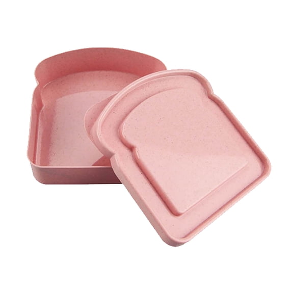 Food Container Sandwich Containers for Lunch Boxes, Reusable Sandwich Box Container, Sandwich Holder Bread Container for Adults, BPA Free, Microwave & Dishwasher Safe, School, Office, Camping