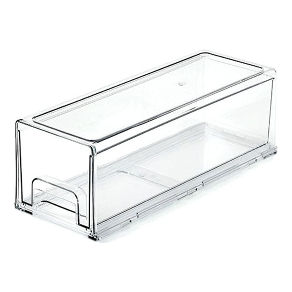 Food Container with Easy Grip Base Stackable Pull Out Storage Box for