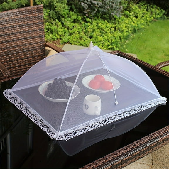 Food Cover Mesh Folding Washable Flies Tables Cover Insect Proof Protective Dish Covers Home Kitchen Storage Accessaries