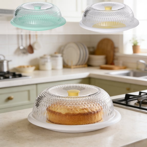 Food Cover Stackable Ventilated Transparent Insect Proof for Kitchen ...